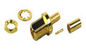 Conectores de cobre amarillo del coaxil del tabique hermético del alto rendimiento, MMCX conector recto de la encrespadura proveedor