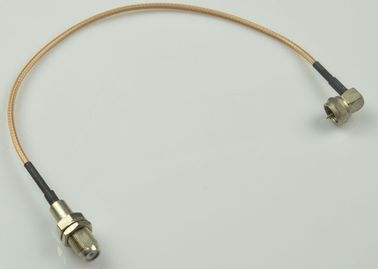 China Hembra de encargo del conector de las asambleas de cable del RF F al conector macho 75 ohmios proveedor