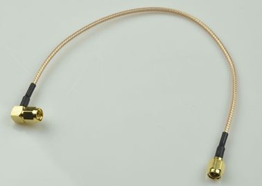 China Varón de encargo del cable SMA del RF a las asambleas de cable coaxil de ángulo recto masculinas de SMA RG 178 proveedor