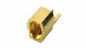 El oro plateó los conectores coaxiales de MMCX RF, conector hembra recto de Jack del soporte del borde proveedor